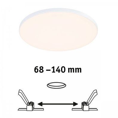 Paulmann 79940 LED Einbaupanel Veluna Edge IP44 160mm 3000K Weiß