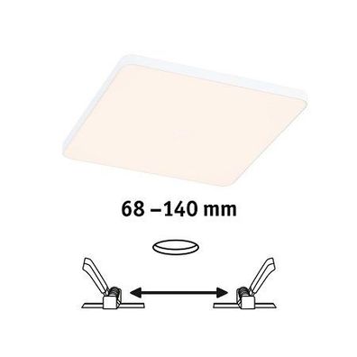 Paulmann 79943 LED Einbaupanel Veluna Edge IP44 160x160mm 3000K Weiß