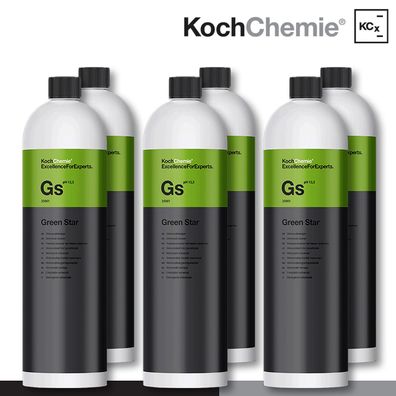 Koch Chemie 6 x 1000ml Gs Green Star Universalreiniger lösungsmittelfrei