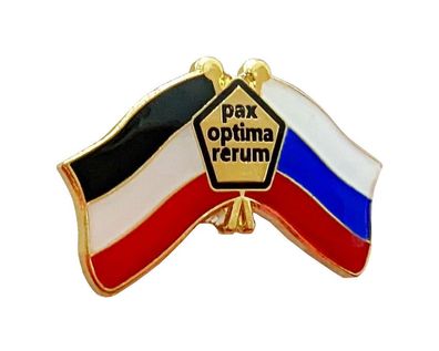 Deutsch-Russische Freundschaft Pin Druzhba Reichsflagge