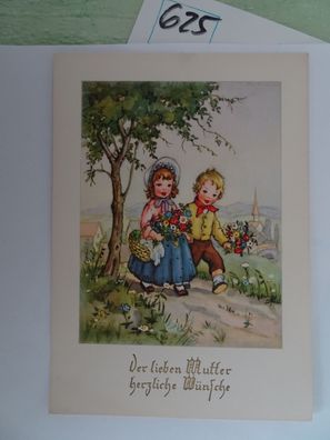 Arthur F Krüger AFKH Der lieben Mutter Muttertag geprägte Schrift Postkarten AK