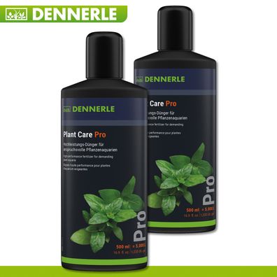 Dennerle 2 x 500 ml Plant Care Pro Hochleistungs-Dünger für Pflanzenaquarien