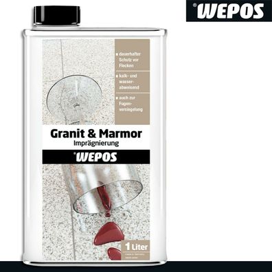 Wepos 3 x 1 l Granit & Marmor Imprägnierung (Gr. - --)