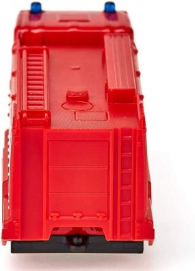 siku 1034, Feuerwehr Tanklöschfahrzeug, Metall/ Kunststoff, Rot, Anhängerkupplung