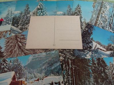 Arthur F Krüger Postkarte AK West Germany Weihnachten Winterlandschaften