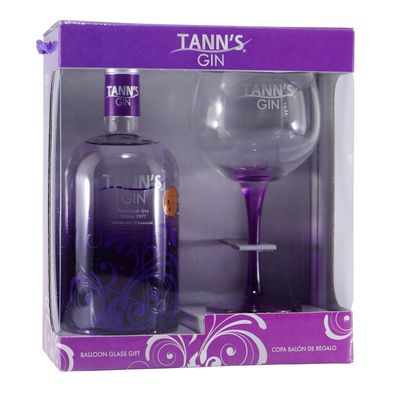 Tann's Premium Gin 10 Botanicals infused – Giftset 0,7L + Glas