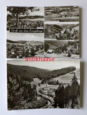 2 DDR Ansichtskarten Mehrbild AK Rübenau Gruß aus dem Erzgebirge Sachsen
