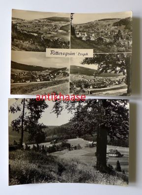 2 DDR Ansichtskarten Mehrbild AK Rittersgrün Erzgebirge Sachsen