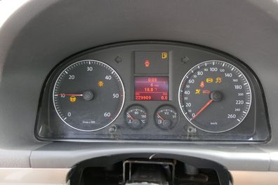 VW Touran Caddy 2K Tacho Tachometer Kombiinstrument 1T0920864A TDI 229.00km