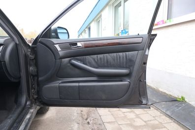 1x Audi A6 4B Türverkleidung Verkleidung Tür vorne rechts Leder onyx