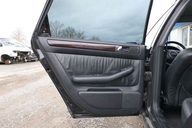 1x Audi A6 4B Türverkleidung Verkleidung Tür hinten links Leder onyx