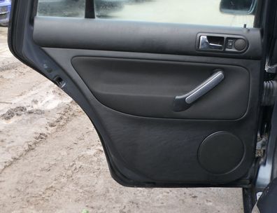 1x VW Golf 4 1J Kombi Türverkleidung Verkleidung Tür hinten links schwarz