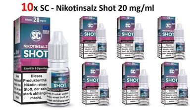 SC - 10x Nikotinsalz Shot 20 mg/ ml
