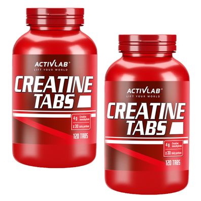 Activlab Creatine Tabs | Kreatin Monohydrat | 2x 120 Tabletten | Kreatin Bodybuild...