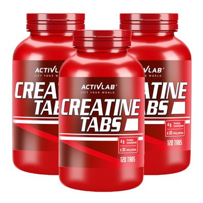 Activlab Creatine Tabs | Kreatin Monohydrat | 3x 120 Tabletten | Kreatin Bodybuild...
