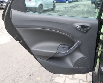 Seat Ibiza 6J Türverkleidung Verkleidung Tür hinten links 4/5-Türer karbonschwar