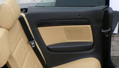 A4 8H Cabrio 8E B6 B7 1x Seitenverkleidung Verkleidung hinten links Leder gelb
