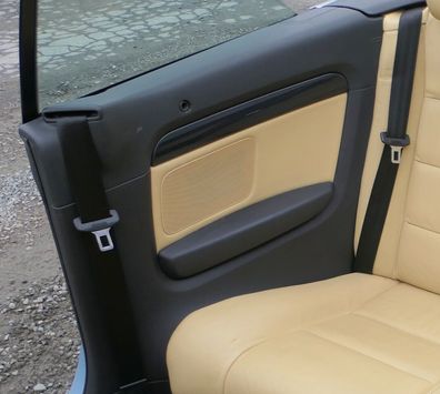 A4 8H Cabrio 8E B6 B7 1x Seitenverkleidung Verkleidung hinten rechts Leder gelb