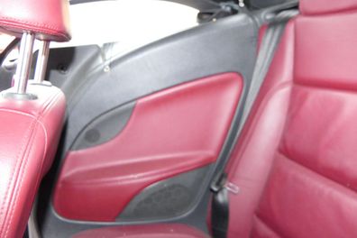 VW Eos 1F 1x Türverkleidung Verkleidung Seite hinten rechts Leder rot schwarz