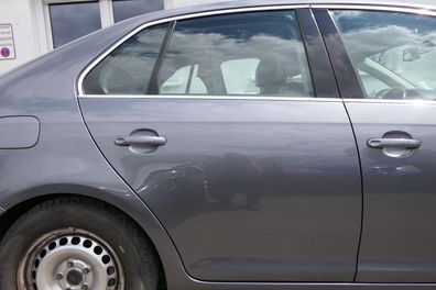 VW Jetta 1K Tür hinten rechts grau LD7X Platinumgrey - ohne Anbauteile
