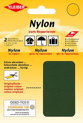 Kleiber Nylon-Flicken selbstklebend oliv 2 Stück