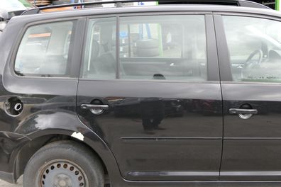 VW Touran 1T 1T3 Tür hinten rechts schwarz metallic LC9Z blackmagic + Scheibe