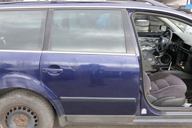 VW Passat 3B 3BG Kombi Variant Tür hinten rechts blau LB5N indigoblau II