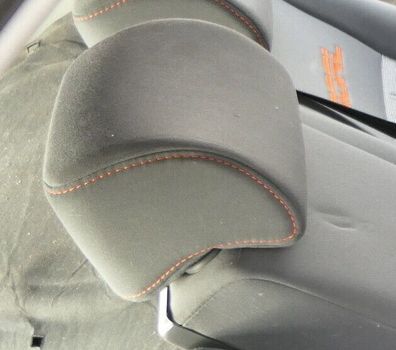 VW Golf Plus 5M Kopfstützen Kopfstütze hinten Mitte mittig orange Nähte GOAL