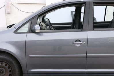 VW Touran 1T 1T3 Tür vorne links Fahrertür grau LD7X OHNE Anbauteile Platinumgre