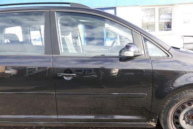VW Touran 1T 1T3 Tür vorne rechts Beifahrertür schwarz LC9Z bl - ohne Anbauteile