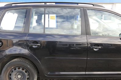 VW Touran 1T 1T3 Tür hinten rechts schwarz metallic LC9Z blackmagic und Scheibe