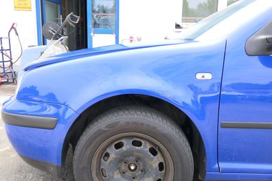 VW Golf 4 1J Kotflügel vorne links blau LW5Z