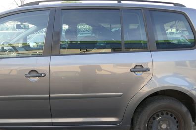 VW Touran 1T 1T3 Tür hinten links grau LD7X inkl. Scheibe Platinumgrey grau