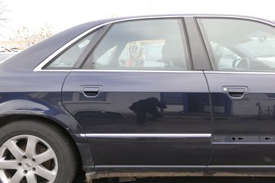 Audi A8 4D Tür Türblatt hinten rechts blau LZ5L mit Rahmen