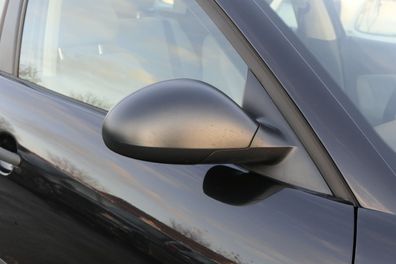 Seat Ibiza 6L mechanischer mechan manuell Spiegel Außenspiegel rechts schwarz ma
