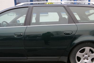 Audi A6 4B C5 Tür Türblatt hinten links grün LZ6H mit Rahmen