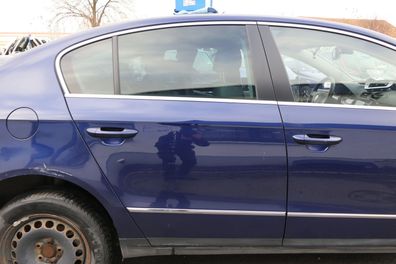 VW Passat 3C Limousine Stufenheck Tür hinten rechts blau LD5Q b- OHNE Anbauteile