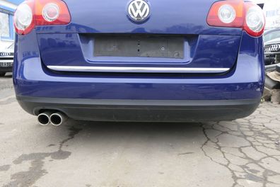 VW Passat 3C Kombi Stoßstange hinten Heckstoßstange Stoßfänger blau LC5E PDC