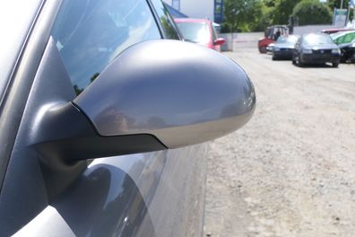 Seat Ibiza 6L mechanischer manuell Spiegel Außenspiegel links grau LS7U