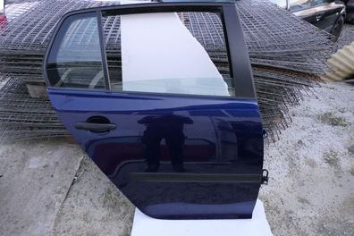 VW Golf 5 V 1K Tür Türrahmen hinten rechts 4/5-Türer blau LD5Q + Scheibe