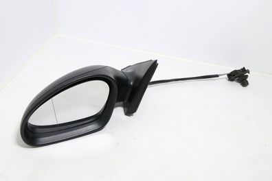 Seat Ibiza 6L mechanischer manuell Spiegel Außenspiegel links schwarz matt Glas