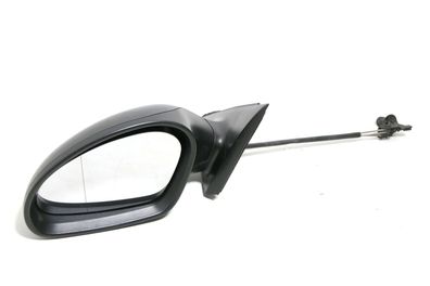 Seat Ibiza 6L mechanischer manuell Spiegel Außenspiegel links schwarz matt blac