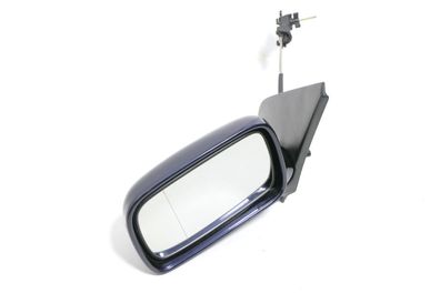 VW Polo 6N manueller manuell Spiegel Außenspiegel links blau dunkelblau