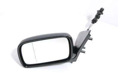 VW Polo 6N manueller manuell Spiegel Außenspiegel links mit Glas schwarz LC9Z me
