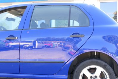 Skoda Fabia 6Y Limousine Schrägheck Tür hinten links blau LF5K