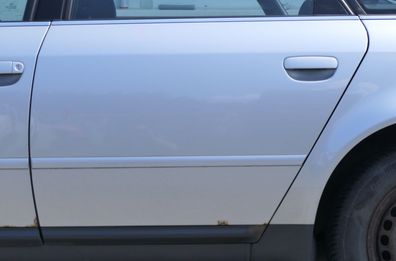 Audi A6 4B C5 Tür Türblatt hinten links grau silber LY7M nur Türblatt