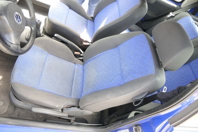 Seat Arosa Lupo Sitz vorne links Fahrersitz Höhenverstellung blau schwarz