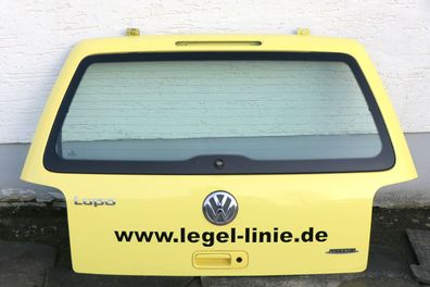 VW Lupo 6X Heckklappe hinten Klappe Kofferraumklappe mit Scheibe gelb LD1B