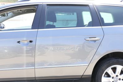 VW Passat 3C Kombi Variant Tür hinten links grau LA7T grey ohne Anbauteile