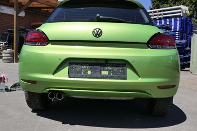 VW Scirocco 3 Stoßstange hinten Heckstoßstange Stoßfänger PDC grün LR6T